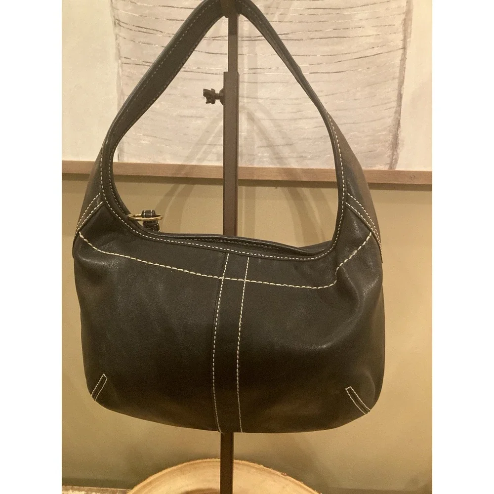 Coach Vintage Leather Ergo 10739‎ Shoulder Bag In Black Y2K Hard 2 Find Rare